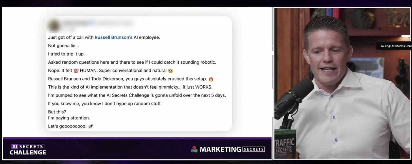 Live session attendee reactions during the AI Secrets Challenge