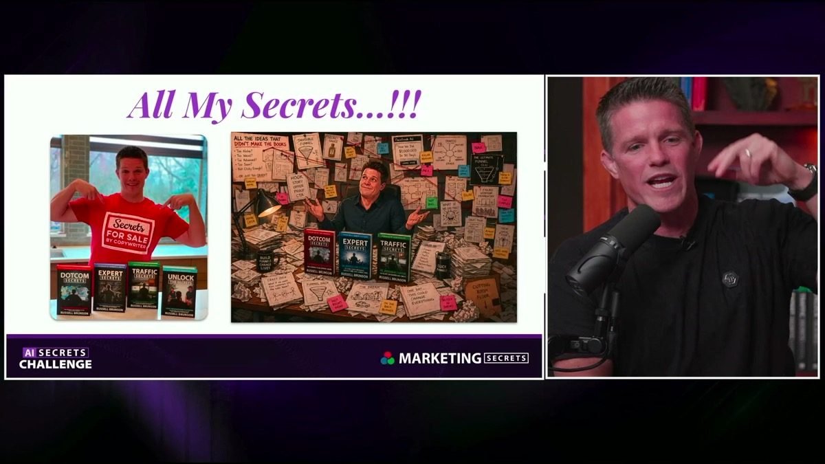 "All My Secrets" — Russell Brunson's secrets books bonus reveal