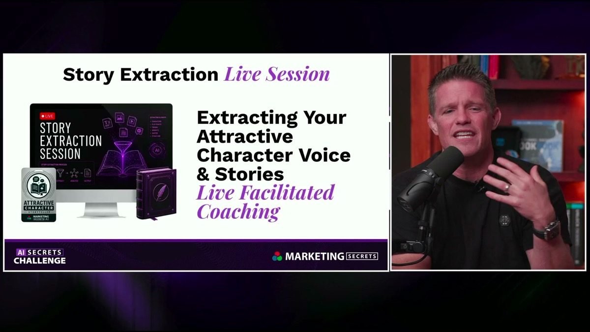 Story Extraction live session — extracting your attractive character voice and stories