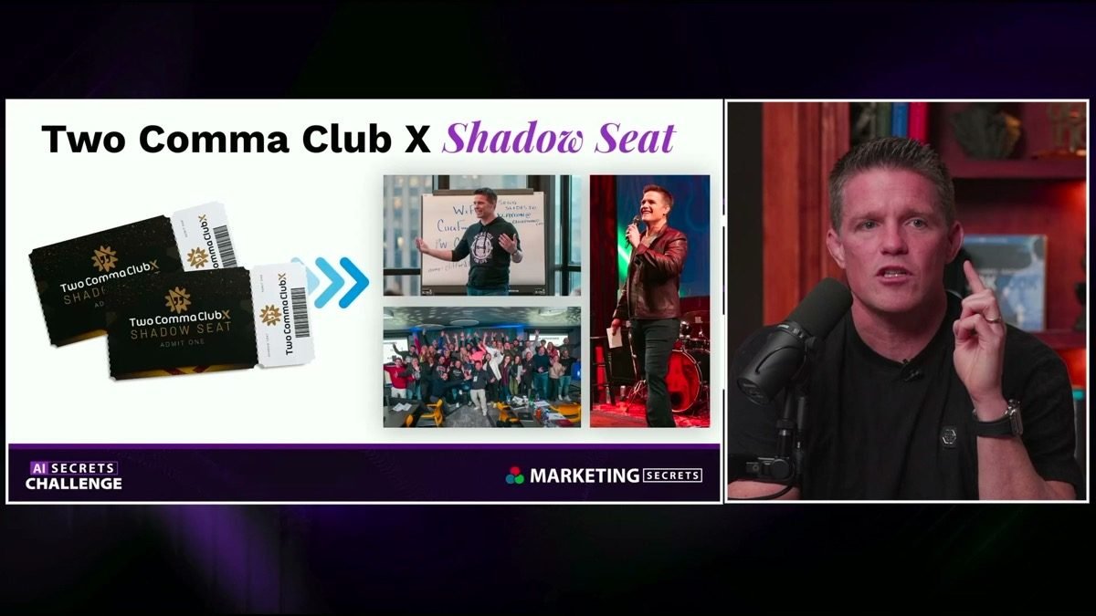 Two Comma Club X Shadow Seat bonus reveal